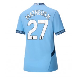 Manchester City Matheus Nunes #27 Hjemmebanetrøje Dame 2024-25 Kort ærmer